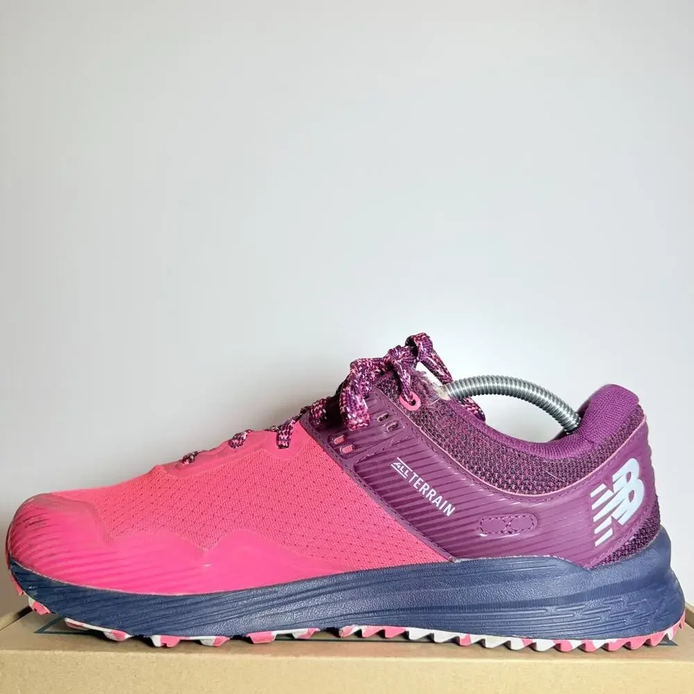 New Balance Womens 12 Nitrel v2 Trail Running Shoes Pink Purple Sneaker Hiking